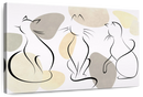 Minimalist Cats Wall Art