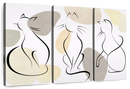 Minimalist Cats Wall Art