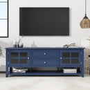 TV Stand, Entertainment Center With Dual Drawers And Hidden Storage, Cabinet With Soft Closing Doors And Sleek Panel Design by Unique Piece Furniture