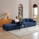 105'' Modular Sectional Sofa with Deep Seat and Chaise by HouseOfZazla
