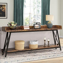 Extra Long Console Table For Living Room - Rustic Brown by HouseOfZazla
