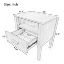 Nightstand With Drawer And Open Shelf - Brown by HouseOfZazla