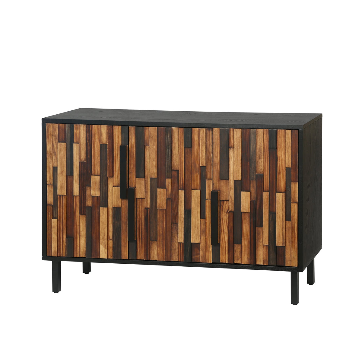 Farmhouse Rustic Sideboard With Straight Wood Pattern, photo 7 of 10