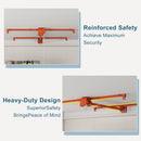 Orange Overhead Garage Storage Rack 4x8 FT