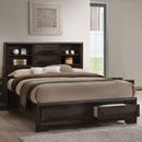 Contemporary Style Bed With Bookcase Headboard And Footboard Storage by HouseOfZazla