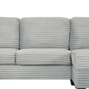 Upholstered U-Shaped Sectional Sofa With Movable Ottoman And Side Storage Pockets by HouseOfZazla