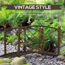 Outsunny 3.3FT Metal Arch Zen Garden Bridge with Safety Siderails by HouseOfZazla