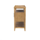 Naomi - 2 Door Storage Console Table With Ample Shelving - Natural