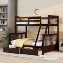 Bunk Bed With Ladders And 2 Storage Drawers by Unique Piece Furniture