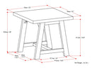 Sawhorse - Handcrafted End Table by Unique Piece Furniture
