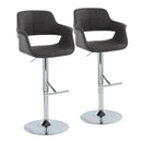 Vintage Flair - Mid Century Modern Adjustable Barstool & Straight T Footrest (Set of 2) by HouseOfZazla
