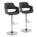 Vintage Flair - Mid Century Modern Adjustable Barstool & Straight T Footrest (Set of 2) by HouseOfZazla