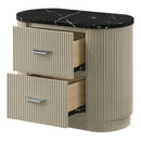 Travonte - Nightstand - Gray / Beige by Unique Piece Furniture