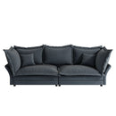 Modern Comfy Upholstered Sofa Cloud Couch, Deep Seat Couches With Multiple Large Soft Pillows by HouseOfZazla