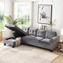 Modern Sectional Sofa Set With L Shape Chaise Lounge And Storage by Unique Piece Furniture