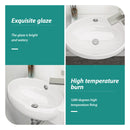 Modern Aesthetic Rectangle Wall Mount Bathroom Sink With Single Faucet Hole