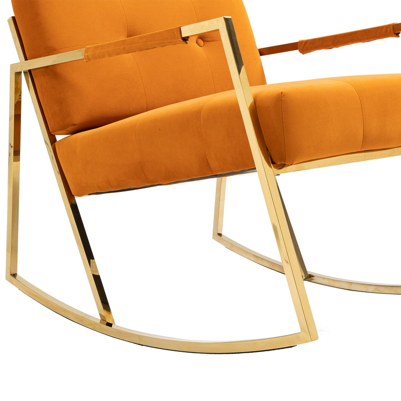 Accent Chair, leisure rocking chair with Stainless steel feet