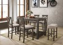 Martha II - 7 Pieces Counter Height Dining Room Set - Gray