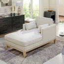 Knox - Modern Farmhouse Chaise Lounge Chair by HouseOfZazla