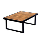 Outdoor 5-piece Acacia Wood and Metal Patio Sofa Set