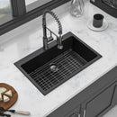 Quartz Kitchen Sink, Granite Composite, Drop In Sink With Durable Design by HouseOfZazla