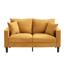 High Resilience Loveseat Sofa With Wooden Frame by HouseOfZazla