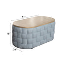 Saree - Coffee Table - Light Teal Chenille