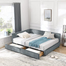 Mid-Century Storage Upholstered Tufted Bed Frame With Backrest And Armrests by HouseOfZazla