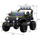 Electric Car With Remote Control, Colorful LED Lights, USB & MP3 by HouseOfZazla