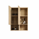 Abay Home Chic Striped Texture Bathroom Storage Cabinet by HouseOfZazla