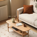 Center table Low Table 100% solid wood Top plate Desk Coffee table Width 100 x Depth 40 x Height 42 cm Study desk Work from home Easy to assemble Natural wood with storage shelf Natural writing desk