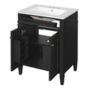 Bathroom Vanity With 2 Doors And Tip Out Drawer, Soft Closing Hinges by Unique Piece Furniture