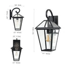 10" 2-Piece Outdoor Wall Lanterns