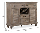 Lancaster - Server - Dovetail Gray