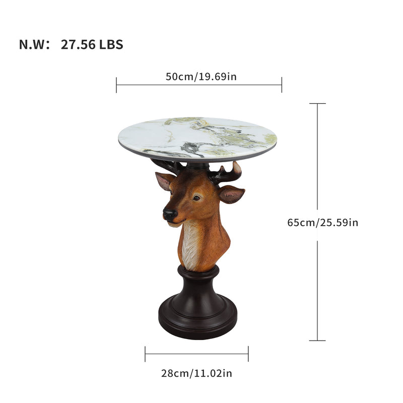 Deer Head Accent Table, photo 3 of 10