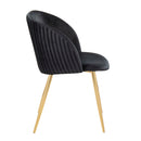 Fran - Pleated Waves Contemporary Chair (Set of 2) by HouseOfZazla