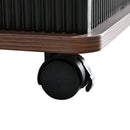 Adjustable End Table With Wheels, 360°Rotating Top And Storage Space by HouseOfZazla