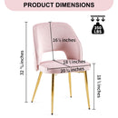 Dining Chairs With Metal Legs And Hollow Back Upholstered Dining Chairs by Unique Piece Furniture
