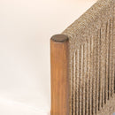 Modern Outdoor Woven Lounge Chair With Solid Wood Frame - Teak by HouseOfZazla