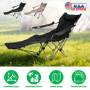 Reclining Camping Chair with Footrest – 4-Position Adjustable