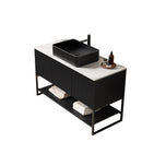 Tulio 48" Bathroom Vanity & Sink with 3 Doors and Open Shelf by HouseOfZazla