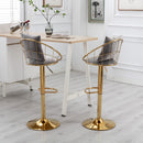 Unique Design Bar Chair, 360 Degree Rotation, Adjustable Height, Suitable For Dining Room And Bar by HouseOfZazla