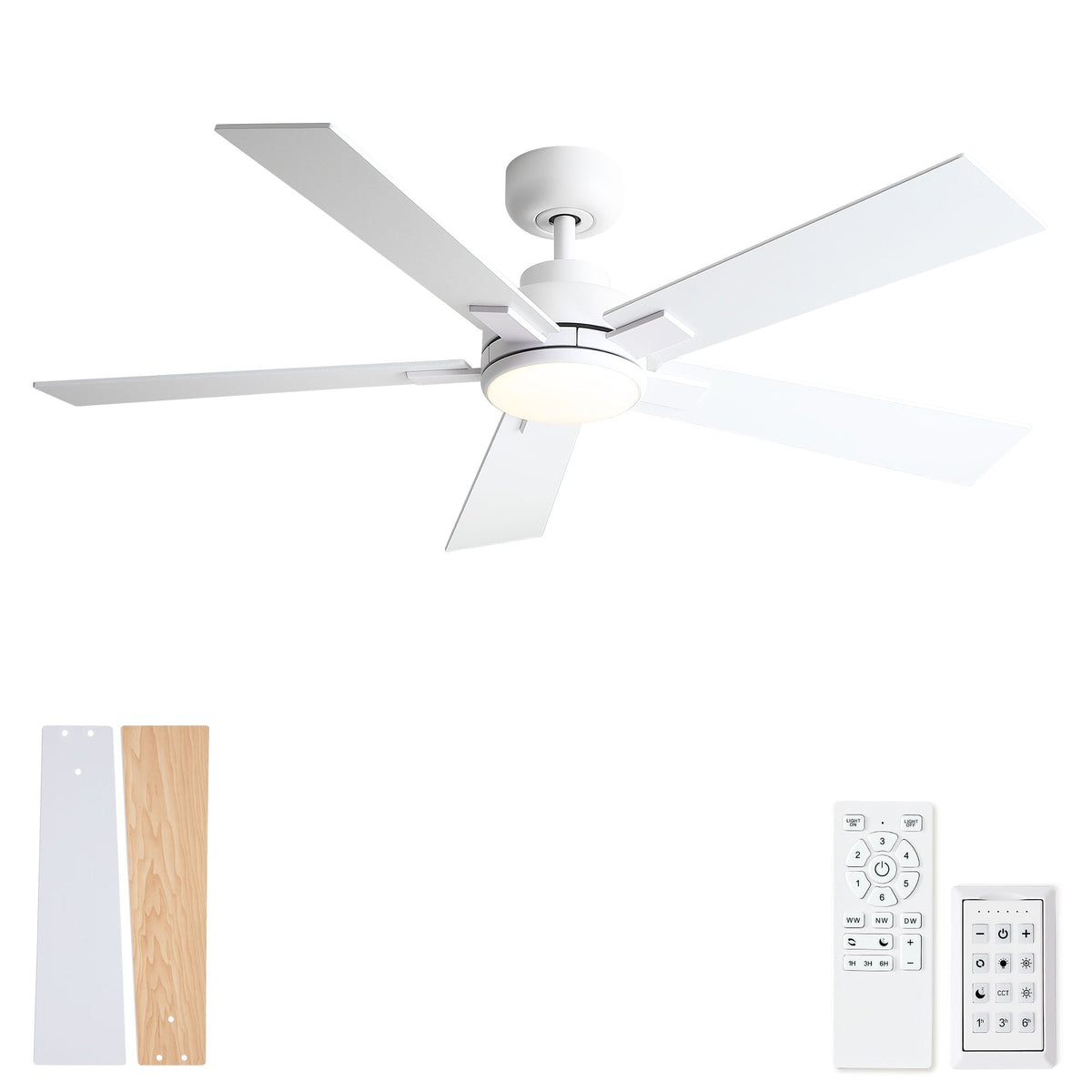 Reversible Motor Integrated LED Dimmable Ceiling Fan With Light, photo 2 of 40