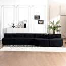 Upholstered Sofa Free Combined Sofa Couch With 2 Chaise Lounge And Five Back Pillows For Living Room by HouseOfZazla