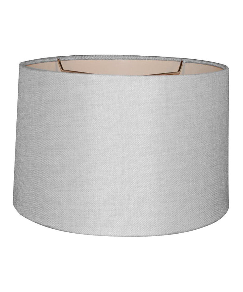 16"W x 10"H Khaki Burlap Drum Shade