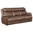 Worthington - Padded Arm Sofa - Dark Brown by HouseOfZazla