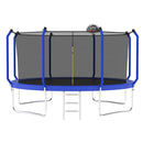 Trampoline With Basketball Hoop, Astm Approved Reinforced Type Outdoor Trampoline With Enclosure Net by HouseOfZazla