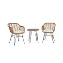 Antibes - 3 Piece Outdoor Patio Conversation Set by HouseOfZazla