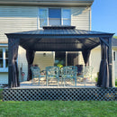 12' x 14' Hardtop Aluminum Outdoor Gazebo by HouseOfZazla