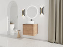 24" Wall-Mounted Bathroom Vanity With Ceramic Art Sink & Soft-Close Door by HouseOfZazla